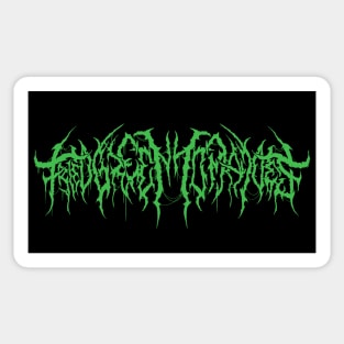 Fried Green Tomatoes (Green Variant) - Death Metal Logo Sticker